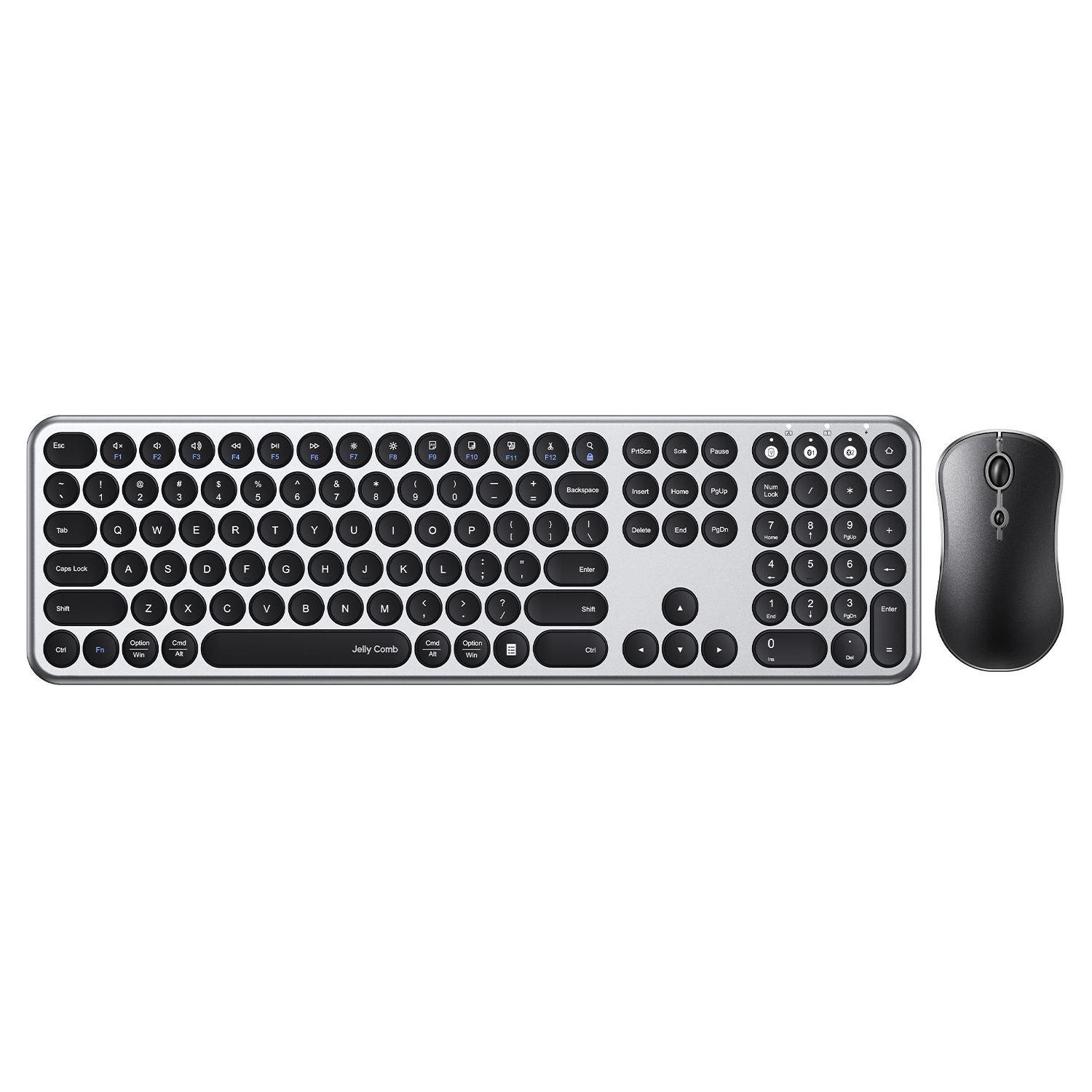 Clavier sans Fil Multi-dispositifs avec 3 Canal Bluetooth jelly comb, Clavier  AZERTY Ultra-Mince Rechargeable
